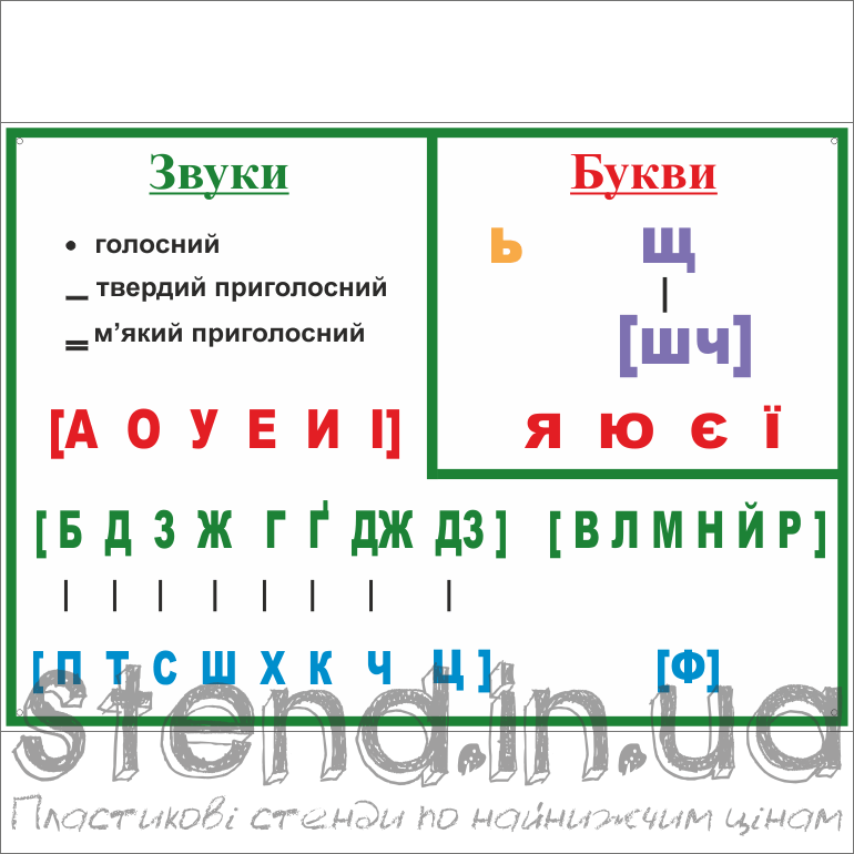 Стенд для україської мови та літератури (270320.26)